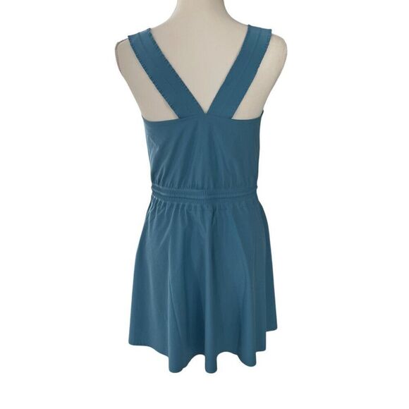 Athleta Savannah Strap Drawstring Waist Mini Dress Blue Size XS - Picture 3 of 9